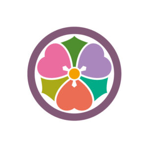 丸に剣片喰[白]