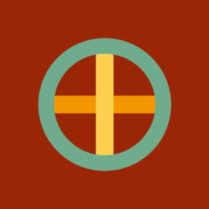 丸に十字[朱]